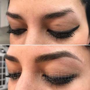 Microshading Eyebrows Before and After